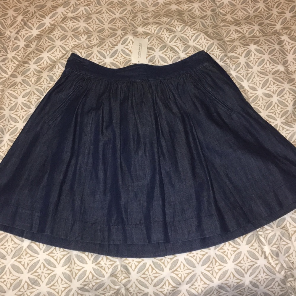 Banana Republic Navy Skater skirt
